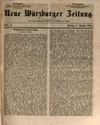 Neue Würzburger Zeitung Freitag 8. Januar 1841