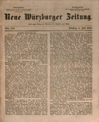 Neue Würzburger Zeitung Dienstag 6. Juli 1841