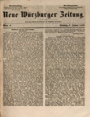 Neue Würzburger Zeitung Sonntag 9. Januar 1842