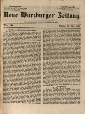Neue Würzburger Zeitung Montag 23. Mai 1842