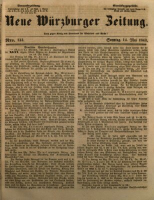 Neue Würzburger Zeitung Sonntag 14. Mai 1843