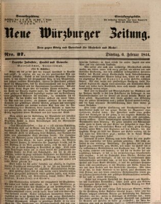 Neue Würzburger Zeitung Dienstag 6. Februar 1844