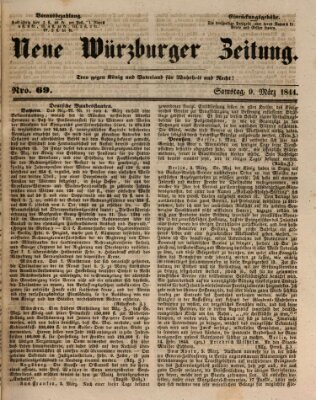 Neue Würzburger Zeitung Samstag 9. März 1844
