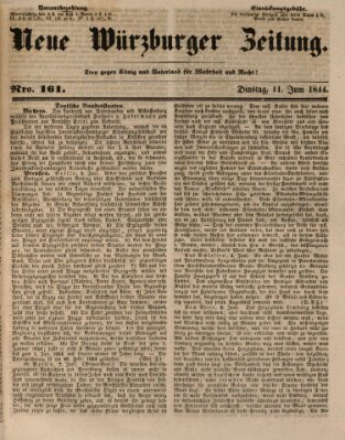 Neue Würzburger Zeitung Dienstag 11. Juni 1844