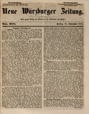 Neue Würzburger Zeitung Freitag 15. November 1844