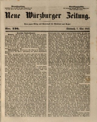 Neue Würzburger Zeitung Mittwoch 7. Mai 1845
