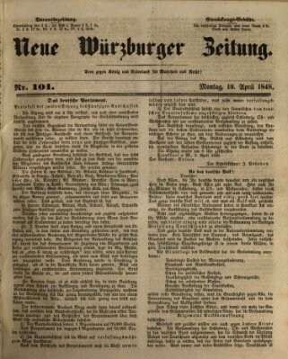 Neue Würzburger Zeitung Montag 10. April 1848