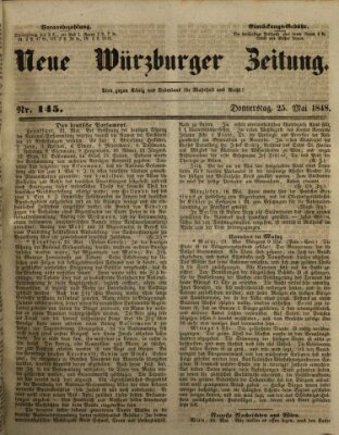 Neue Würzburger Zeitung Donnerstag 25. Mai 1848