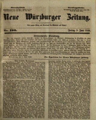 Neue Würzburger Zeitung Freitag 9. Juni 1848