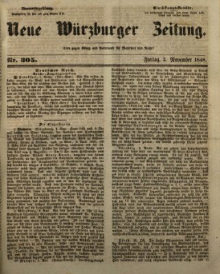 Neue Würzburger Zeitung Freitag 3. November 1848