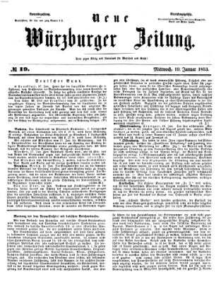 Neue Würzburger Zeitung Mittwoch 19. Januar 1853