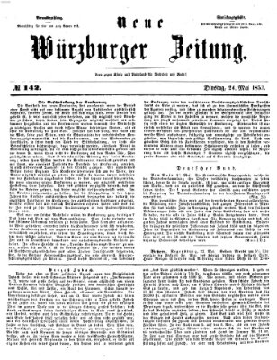 Neue Würzburger Zeitung Dienstag 24. Mai 1853