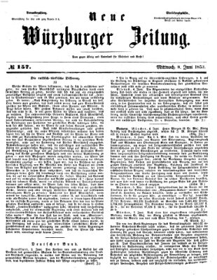 Neue Würzburger Zeitung Mittwoch 8. Juni 1853