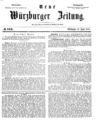 Neue Würzburger Zeitung Mittwoch 15. Juni 1853