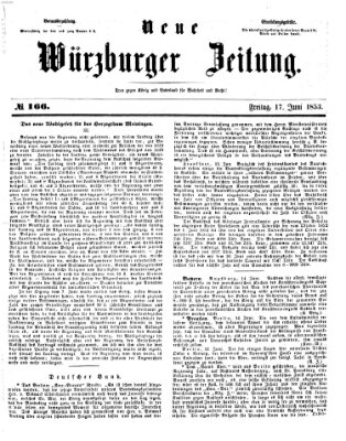 Neue Würzburger Zeitung Freitag 17. Juni 1853