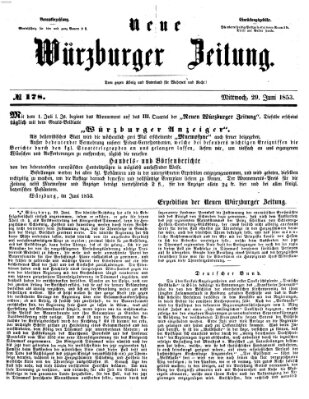 Neue Würzburger Zeitung Mittwoch 29. Juni 1853