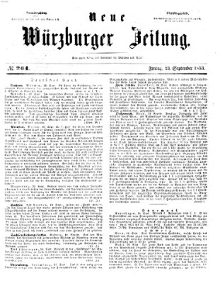 Neue Würzburger Zeitung Freitag 23. September 1853
