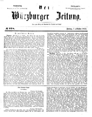 Neue Würzburger Zeitung Freitag 7. Oktober 1853
