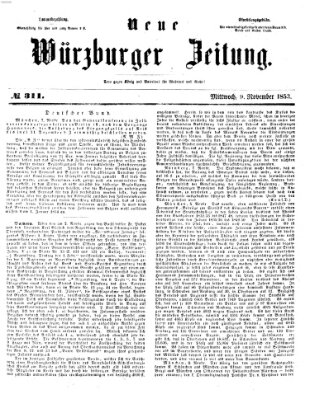 Neue Würzburger Zeitung Mittwoch 9. November 1853