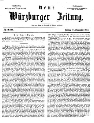 Neue Würzburger Zeitung Freitag 11. November 1853