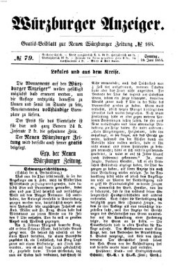 Würzburger Anzeiger (Neue Würzburger Zeitung) Sonntag 19. Juni 1853