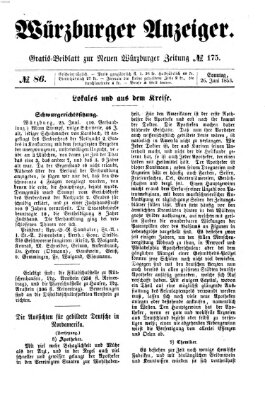 Würzburger Anzeiger (Neue Würzburger Zeitung) Sonntag 26. Juni 1853