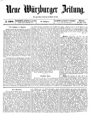 Neue Würzburger Zeitung Mittwoch 19. Juli 1854