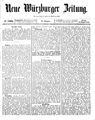Neue Würzburger Zeitung Freitag 25. August 1854