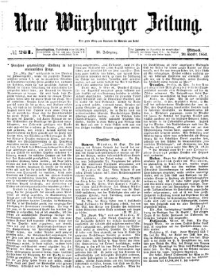 Neue Würzburger Zeitung Mittwoch 20. September 1854