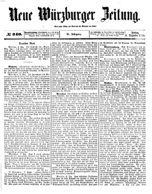 Neue Würzburger Zeitung Freitag 8. Dezember 1854