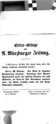 Würzburger Anzeiger (Neue Würzburger Zeitung) Freitag 24. Februar 1854