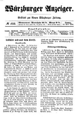 Würzburger Anzeiger (Neue Würzburger Zeitung) Sonntag 14. Mai 1854