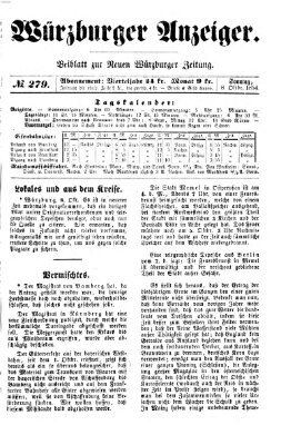 Würzburger Anzeiger (Neue Würzburger Zeitung) Sonntag 8. Oktober 1854