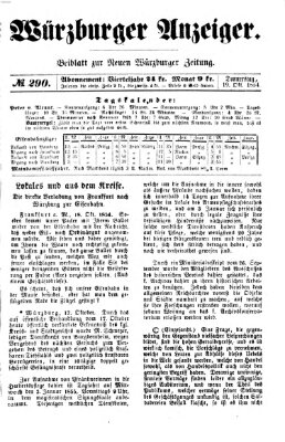 Würzburger Anzeiger (Neue Würzburger Zeitung) Donnerstag 19. Oktober 1854