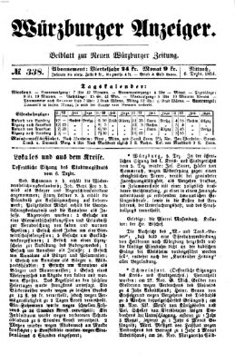 Würzburger Anzeiger (Neue Würzburger Zeitung) Mittwoch 6. Dezember 1854