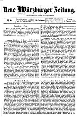 Neue Würzburger Zeitung Montag 8. Januar 1855
