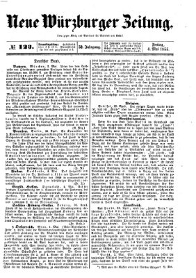 Neue Würzburger Zeitung Freitag 4. Mai 1855