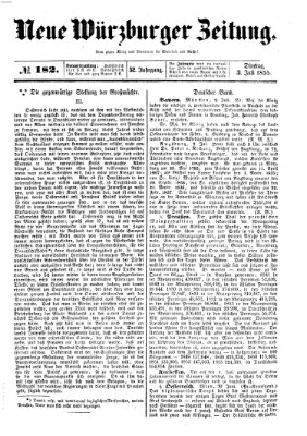 Neue Würzburger Zeitung Dienstag 3. Juli 1855