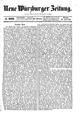 Neue Würzburger Zeitung Montag 23. Juli 1855