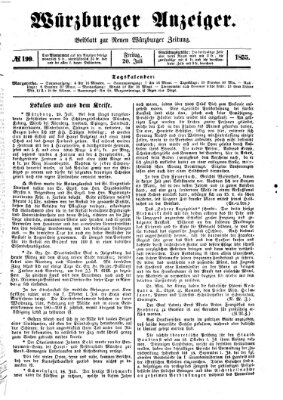 Würzburger Anzeiger (Neue Würzburger Zeitung) Freitag 20. Juli 1855
