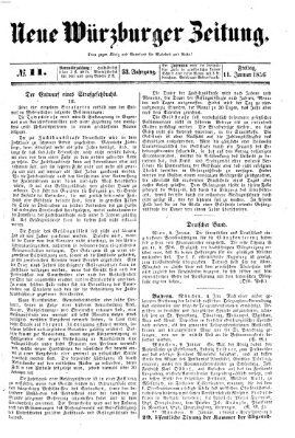 Neue Würzburger Zeitung Freitag 11. Januar 1856