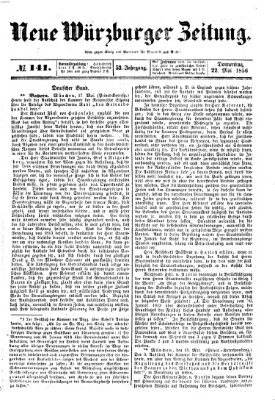 Neue Würzburger Zeitung Donnerstag 22. Mai 1856