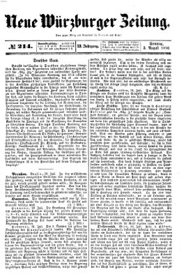 Neue Würzburger Zeitung Sonntag 3. August 1856