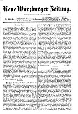 Neue Würzburger Zeitung Dienstag 2. September 1856