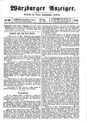 Würzburger Anzeiger (Neue Würzburger Zeitung) Mittwoch 14. Mai 1856