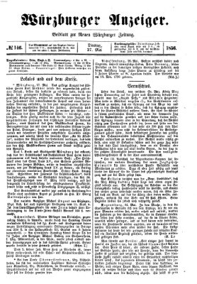 Würzburger Anzeiger (Neue Würzburger Zeitung) Dienstag 27. Mai 1856