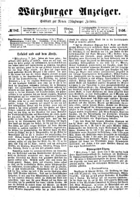 Würzburger Anzeiger (Neue Würzburger Zeitung) Montag 7. Juli 1856