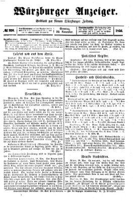 Würzburger Anzeiger (Neue Würzburger Zeitung) Sonntag 23. November 1856