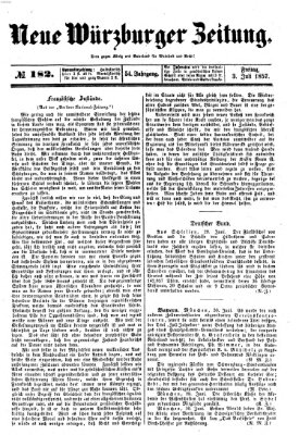Neue Würzburger Zeitung Freitag 3. Juli 1857