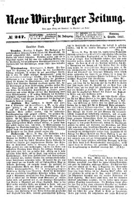 Neue Würzburger Zeitung Sonntag 6. September 1857